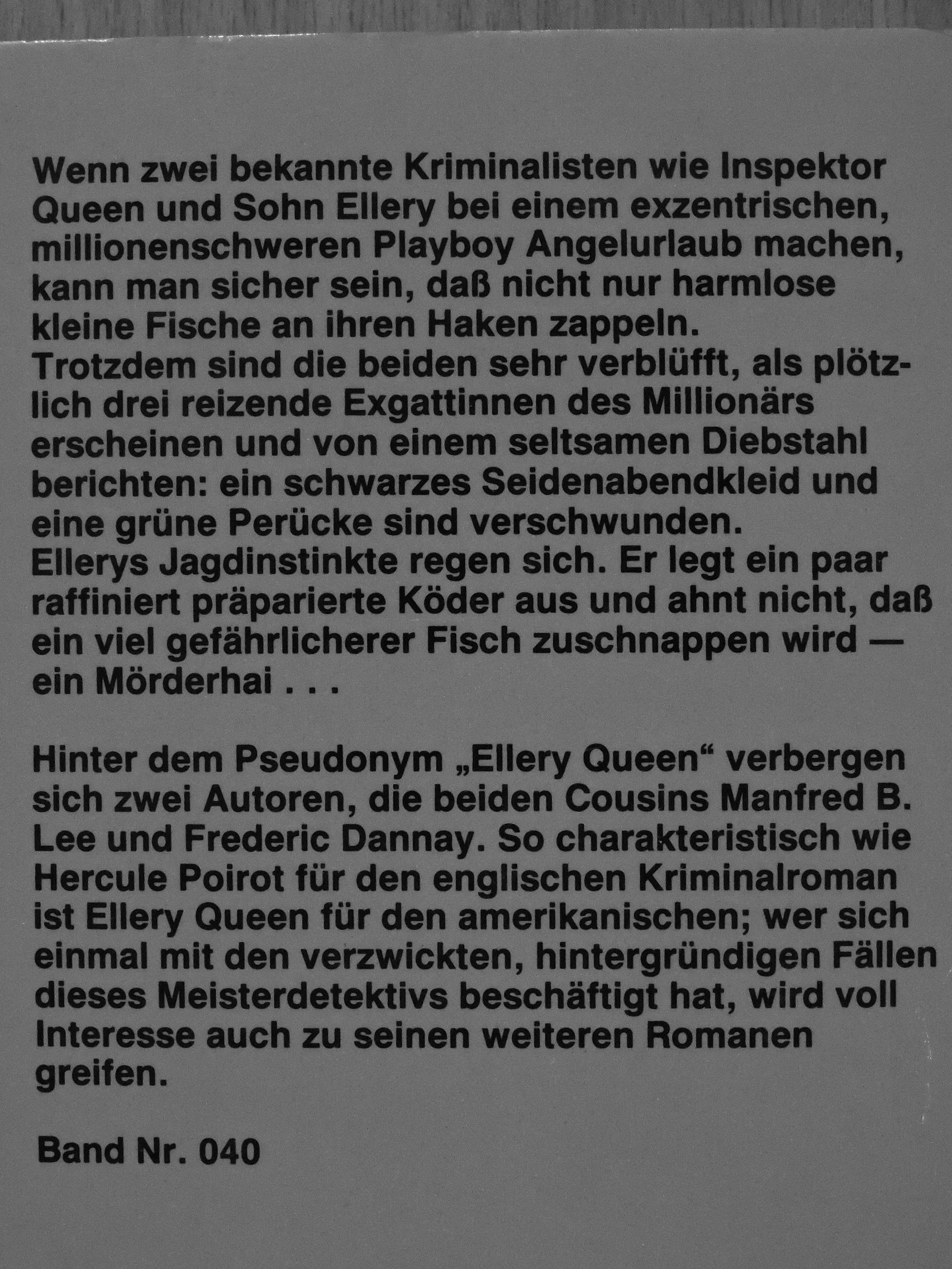 Ellery Queen - Seine letzte Frau [antikvár]