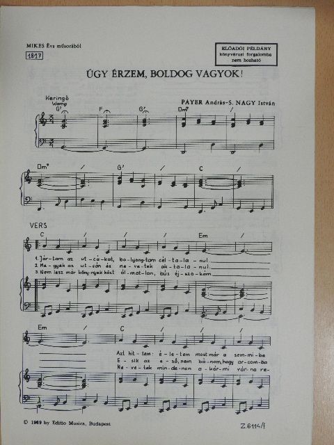 Payer András - Úgy érzem, boldog vagyok! [antikvár]