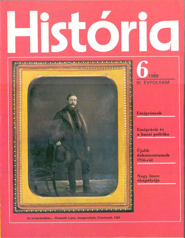 Glatz Ferenc - História 1989/6 [antikvár]