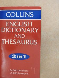 Collins English Dictionary and Thesaurus [antikvár]