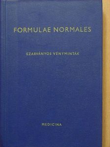 Dr. Szilágyi Géza - Formulae Normales V. [antikvár]