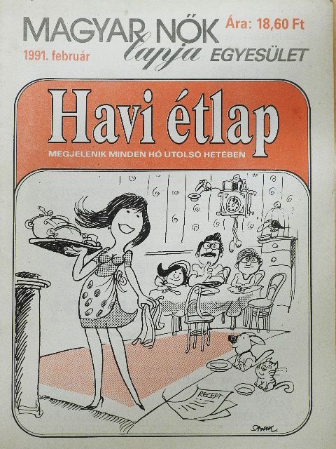Havi étlap 1991. február [antikvár]