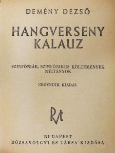 Demény Dezső - Hangverseny kalauz [antikvár]