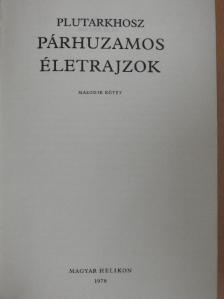 Plutarkhosz - Párhuzamos életrajzok II. [antikvár]