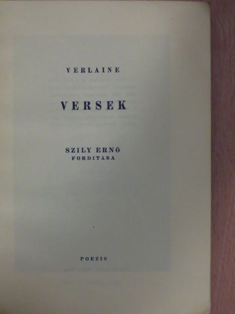 Paul Verlaine - Versek [antikvár]