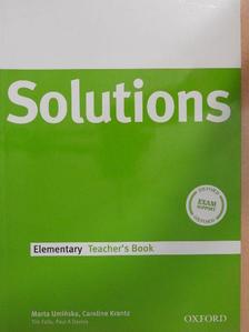 Caroline Krantz - Solutions - Elementary - Teacher's Book [antikvár]