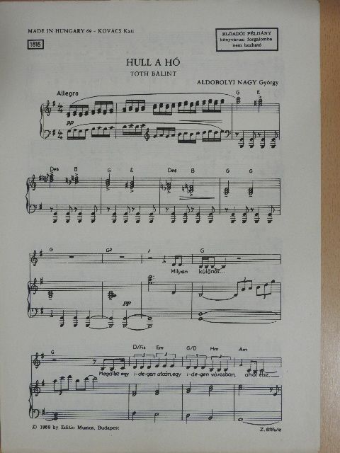 Aldobolyi Nagy György - Hull a hó [antikvár]