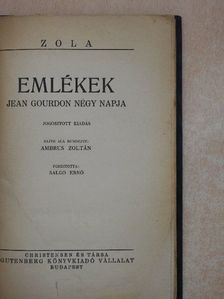 Ambrus Zoltán - Emlékek [antikvár]
