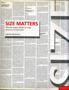 Lakshmi Bhaskaran - Size Matters: Effective graphic design for large amounts of information [antikvár]