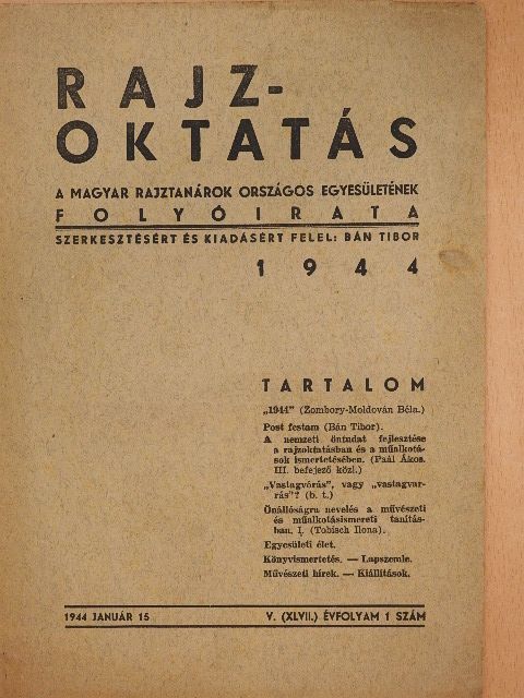 B. T. - Rajzoktatás 1944. január 15. [antikvár]