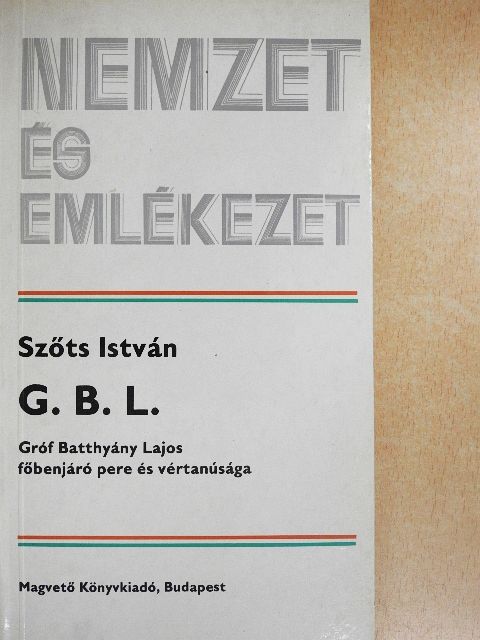 Szőts István - G. B. L. [antikvár]