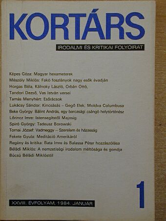 Balassa Péter - Kortárs 1984. január [antikvár]