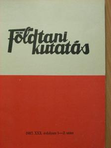 Dr. Alliquander Ödön - Földtani Kutatás 1987/1-2. [antikvár]