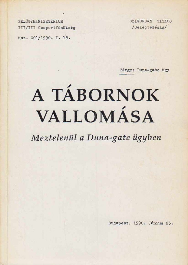 Horváth József - A tábornok vallomása [antikvár]