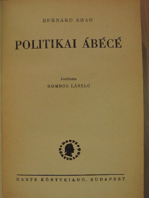 Bernard Shaw - Politikai ábécé [antikvár]