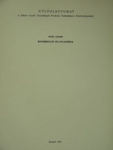 Rigó Jázon - Információ és filozófia [antikvár]