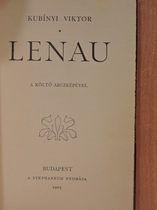 Kubínyi Viktor - Lenau [antikvár]