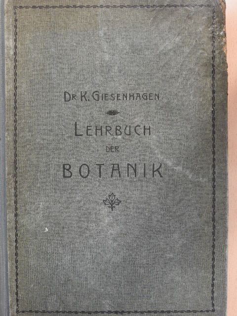 Dr. K. Giesenhagen - Lehrbuch der Botanik [antikvár]