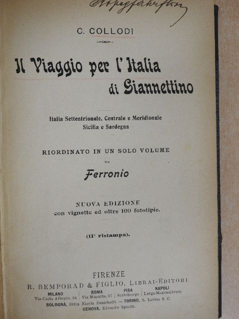C. Collodi - Il Viaggio per l'Italia di Giannettino [antikvár]