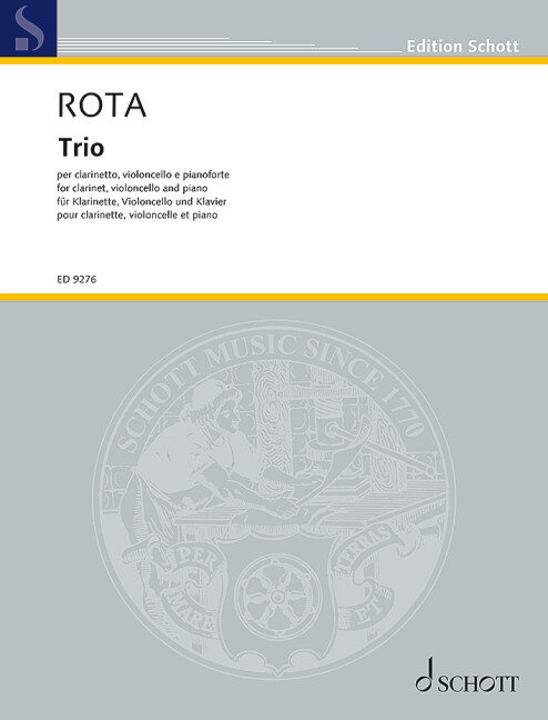 ROTA NINO - TRIO PER CLARINETTO, VIOLONCELLO AND PIANOFORTE STIMMEN