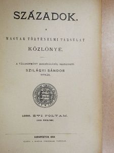 Angyal Dávid - Századok 1898/1-10. [antikvár]