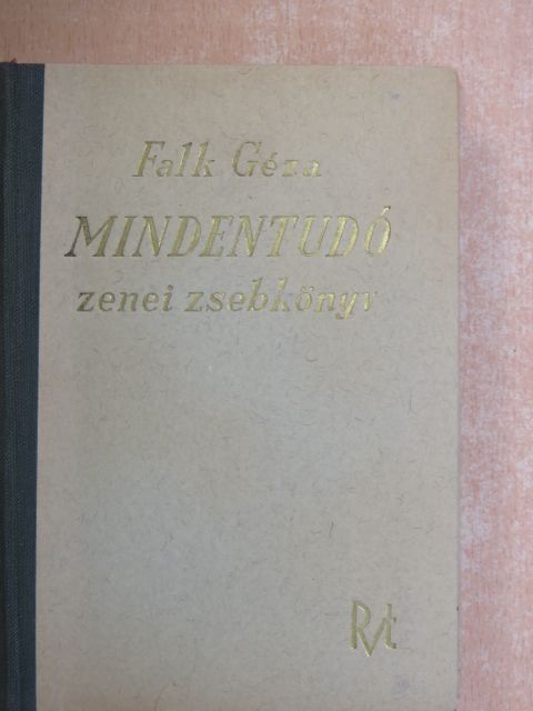 Falk Géza - Mindentudó zenei zsebkönyv [antikvár]