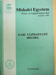 Kari Tájékoztató 2001/2002. [antikvár]