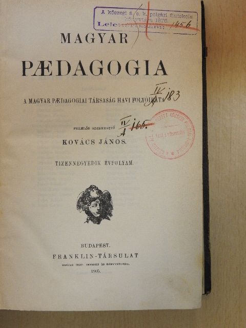 Benkó Imre - Magyar Paedagogia 1905/1-10. [antikvár]