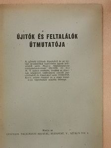 Újitók és feltalálók útmutatója [antikvár]