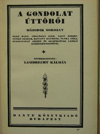 Beke Manó - A gondolat úttörői II. [antikvár]