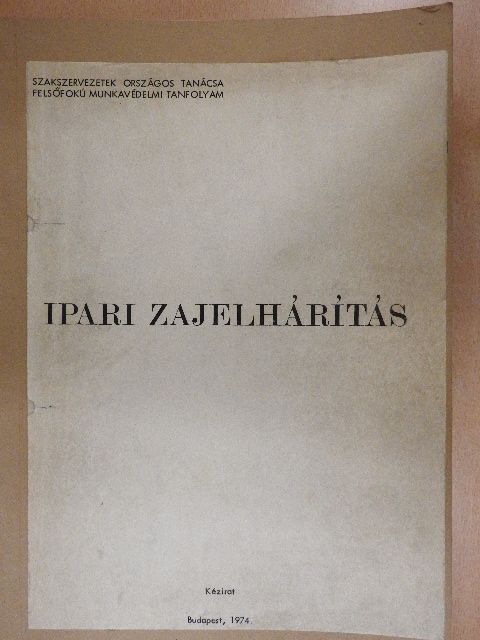 Dr. Vajda Zoltánné - Ipari zajelhárítás [antikvár]
