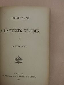 Kóbor Tamás - A tisztesség nevében/Bárányfelhők [antikvár]