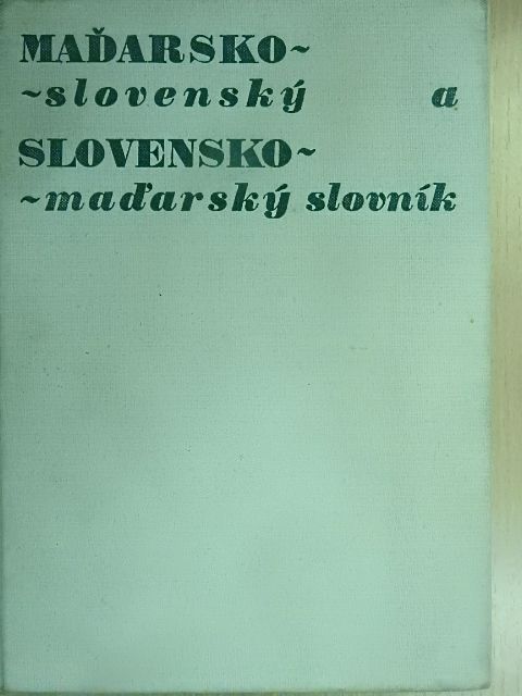 Edita Chrenková - Madarsko-slovensky a Slovensko-madarsky slovník [antikvár]