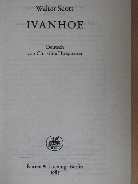 Walter Scott - Ivanhoe [antikvár]
