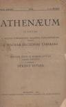 DÉKÁNY ISTVÁN - Athenaeum 1931. XVII. kötet 1-3. füzet [antikvár]