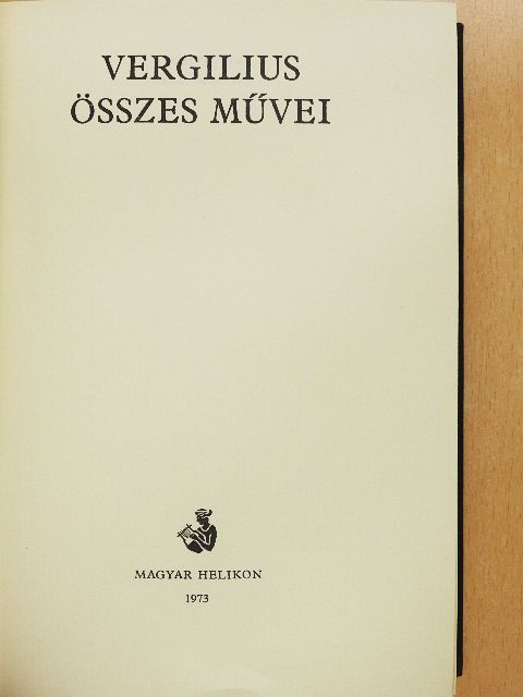 Vergilius - Vergilius összes művei [antikvár]
