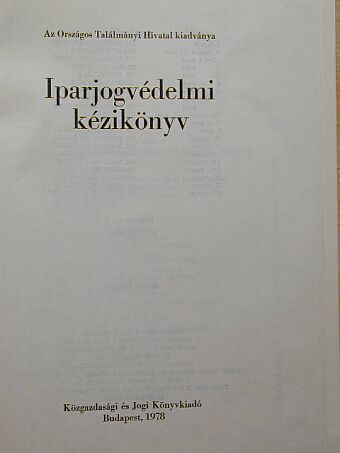 Dr. Bobrovszky Jenő - Iparjogvédelmi kézikönyv [antikvár]