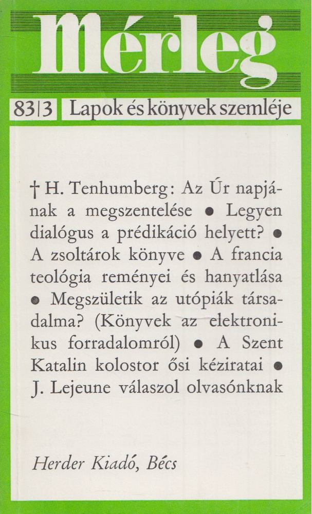 Mérleg 1983/3 [antikvár]