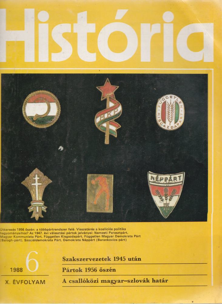 Glatz Ferenc - História 1988/6. [antikvár]