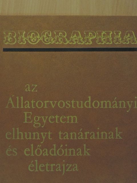 Biographia [antikvár]