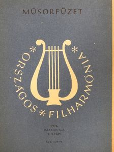 Barna István - Országos Filharmónia Műsorfüzet 1976/9. [antikvár]