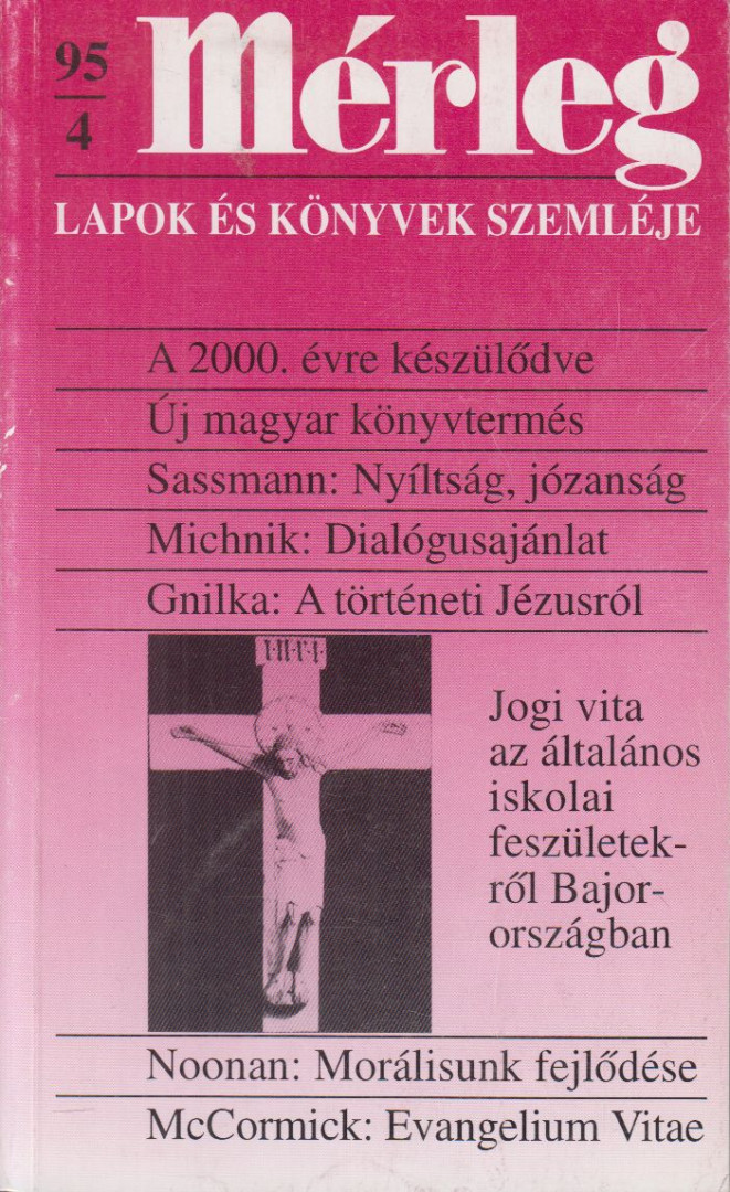 Boór János (főszerk.) - Mérleg 1995/4. [antikvár]