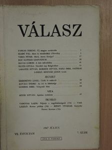 Farkas Ferenc - Válasz 1947. július [antikvár]