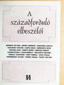 Ambrus Zoltán - A századforduló magyar elbeszélői [antikvár]
