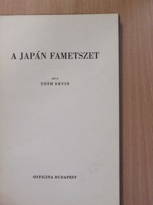Tóth Ervin - A japán fametszet [antikvár]