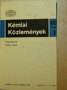 Bajusz Sándor - Kémiai Közlemények 1986/1. [antikvár]