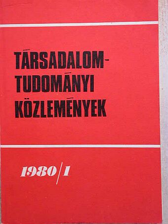 Akszentievics György - Társadalomtudományi Közlemények 1980/1. [antikvár]