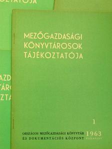 A. M. Bocsever - Mezőgazdasági Könyvtárosok Tájékoztatója 1963/1-4. [antikvár]
