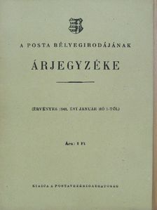 A Posta bélyegirodájának árjegyzéke [antikvár]