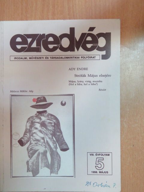 Ady Endre - Ezredvég 1998. május [antikvár]